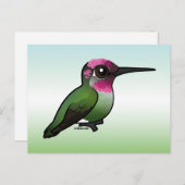 Anna's Hummingbird Briefkaart (Voorkant / Achterkant)
