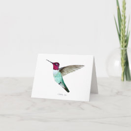 Anna's Hummingbird Card Kaart
