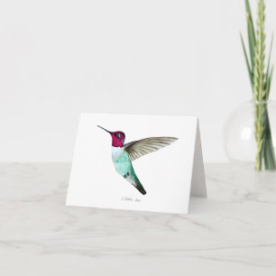 Anna's Hummingbird Card Kaart