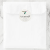 Anna's Hummingbird Classic Round Sticker (Tas)