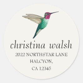 Anna's Hummingbird Classic Round Sticker