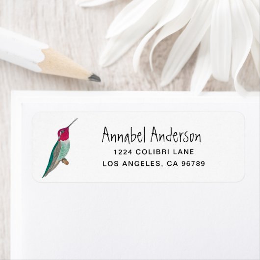 Anna's Hummingbird Etiket (Insitu)