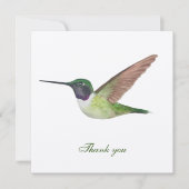 Anna's Hummingbird Hartelijk dank Bedankkaart (Voorkant)