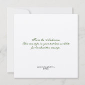 Anna's Hummingbird Hartelijk dank Bedankkaart (Achterkant)