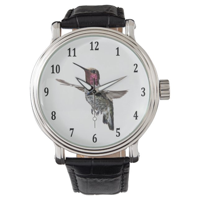 Anna's Hummingbird Horloge (Voorkant)