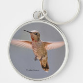 Anna's Hummingbird Hovers op zijn plaats Sleutelhanger (Voorkant)