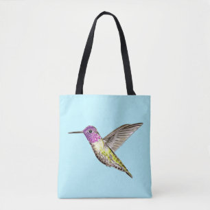 Anna's Hummingbird Illustratie Tote Bag