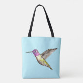 Anna's Hummingbird Illustratie Tote Bag (Achterkant)