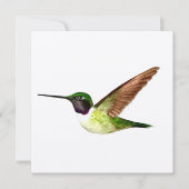 Anna's Hummingbird in vlucht Bedankkaart (Voorkant)