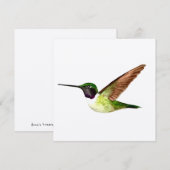 Anna's Hummingbird in vlucht Bedankkaart (Voorkant / Achterkant)