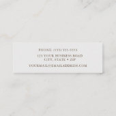 Anna's Hummingbird Mini Visitekaartje (Achterkant)