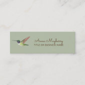 Anna's Hummingbird Mini Visitekaartje (Voorkant)