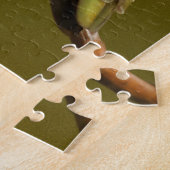 Anna's Hummingbird op de Scarlet Trumpetvine Legpuzzel (Zijkant)