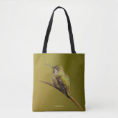 Anna's Hummingbird op de Scarlet Trumpetvine Tote Bag (Voorkant)