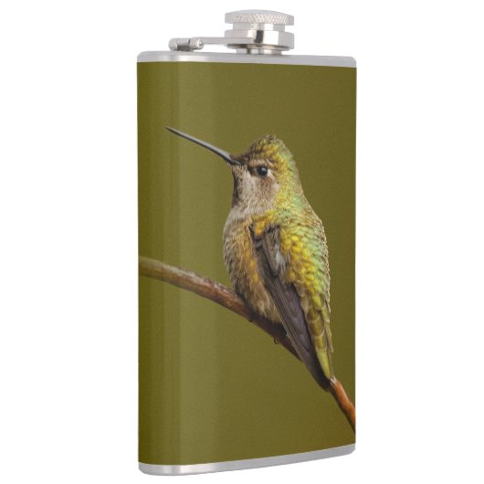 Anna's Hummingbird op Scarlet Trumpetvine Heupfles (Rechts)