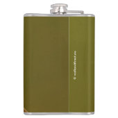 Anna's Hummingbird op Scarlet Trumpetvine Heupfles (Achterkant)