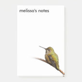 Anna's Hummingbird op Scarlet Trumpetvine Post-it® Notes (Voorkant)