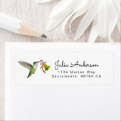 Anna's Hummingbird return address Label (Insitu)