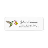Anna's Hummingbird return address Label (Voorkant)