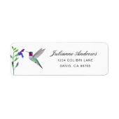 Anna's Hummingbird Return Address Label (Voorkant)