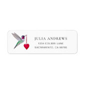 Anna's Hummingbird Return Address Label (Voorkant)