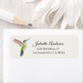 Anna's Hummingbird Return Address Label (Insitu)