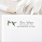 Anna's Hummingbird Return Address Label (Insitu)