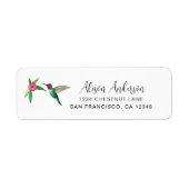 Anna's Hummingbird Return Address Label (Voorkant)