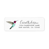 Anna's Hummingbird return address Label (Voorkant)