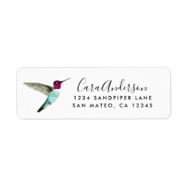 Anna's Hummingbird return address Label