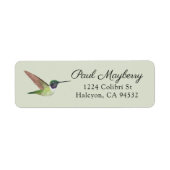 Anna's Hummingbird Return Address Label (Voorkant)