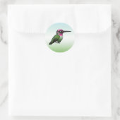 Anna's Hummingbird Ronde Sticker (Tas)