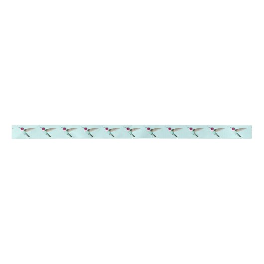 Anna's Hummingbird Satin Ribbon Satijnen Lint (Voorkant)