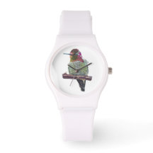 Anna's Hummingbird siliconen omsnoerd polshorloge
