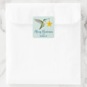 Anna's Hummingbird Square Sticker (Tas)