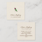 Anna's Hummingbird Square Visitekaartje (Voorkant / Achterkant)