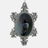 Anna's Hummingbird Tin Sneeuwvlok Ornament (Links)