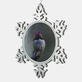 Anna's Hummingbird Tin Sneeuwvlok Ornament (Rechts)
