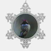 Anna's Hummingbird Tin Sneeuwvlok Ornament (Voorkant)