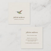 Anna's Hummingbird Vierkante Visitekaartje (Voorkant / Achterkant)