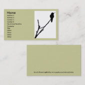 Anna's Hummingbird Visitekaartje (Voorkant / Achterkant)