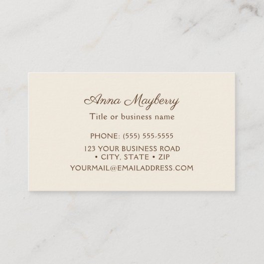 Anna's Hummingbird Visitekaartje (Achterkant)