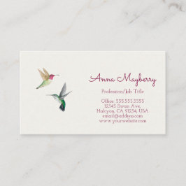Anna's Hummingbird Visitekaartje