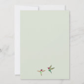 Anna's Hummingbird Wedding Save the Date Kaart (Achterkant)