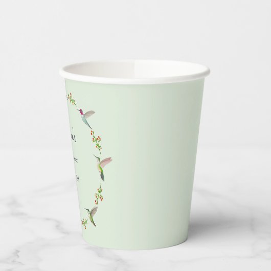 Anna's Hummingbirds baby Shower Papieren Bekers (Links)