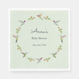 Anna's Hummingbirds baby Shower Servet