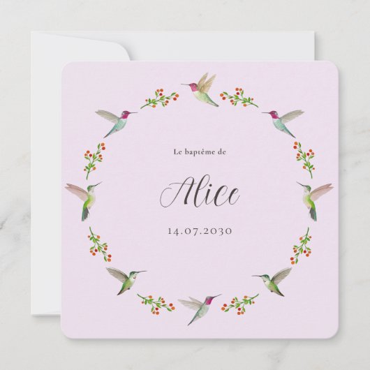 Anna's Hummingbirds Baptism (Voorkant)