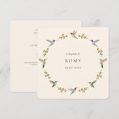 Anna's Hummingbirds Baptism (Voorkant / Achterkant)