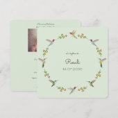 Anna's Hummingbirds Baptism with Baby Photo (Voorkant / Achterkant)