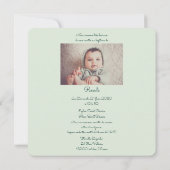 Anna's Hummingbirds Baptism with Baby Photo (Achterkant)